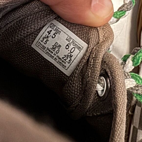 Vans Checkered Shoes with Green Accents #20 - Picture 8 of 8